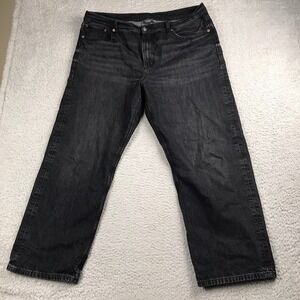 American Eagle AE Ex Boyfriend Jeans Women 14 (39x28) Black‎ Relaxed Denim